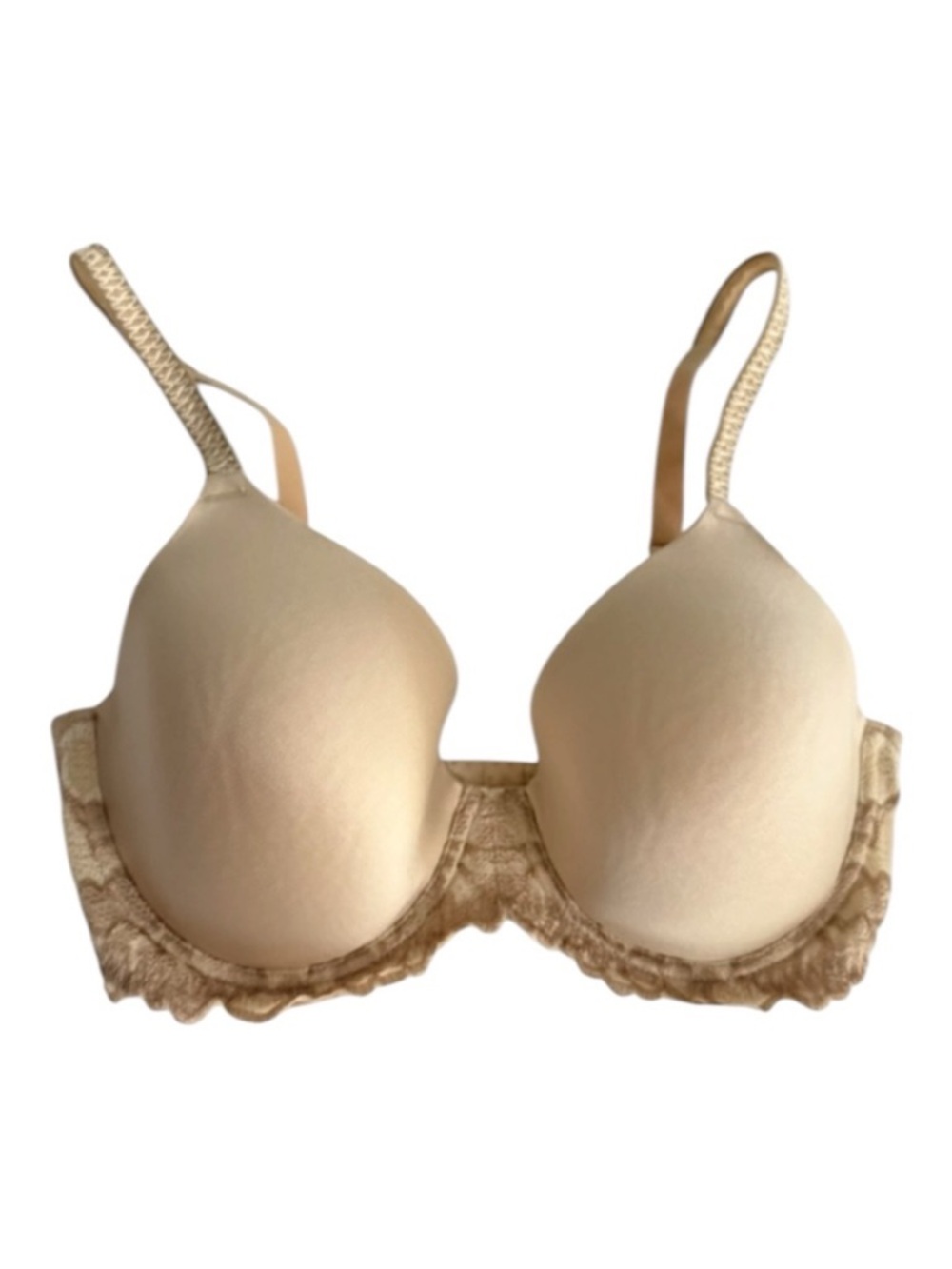Wacoal Lost in Lace Contour Bra Nude Beige Tan Size 32D